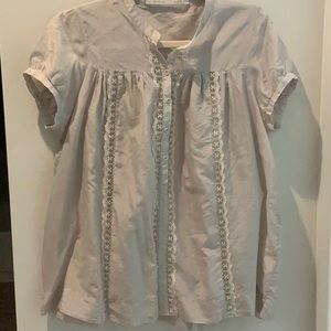 Custom made top size 38 silk/cotton Danish design